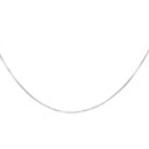 NEW Solid Sterling Silver 0.75mm Box Chain Italian Made - 18 in L 1.66 grams